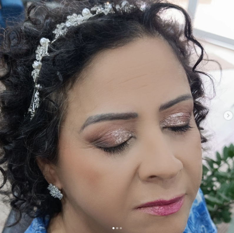 Detalhe de maquiagem